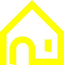 Gelbes Icon mit stilisiertem Haus.